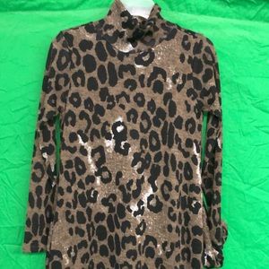 Leopard mock dress